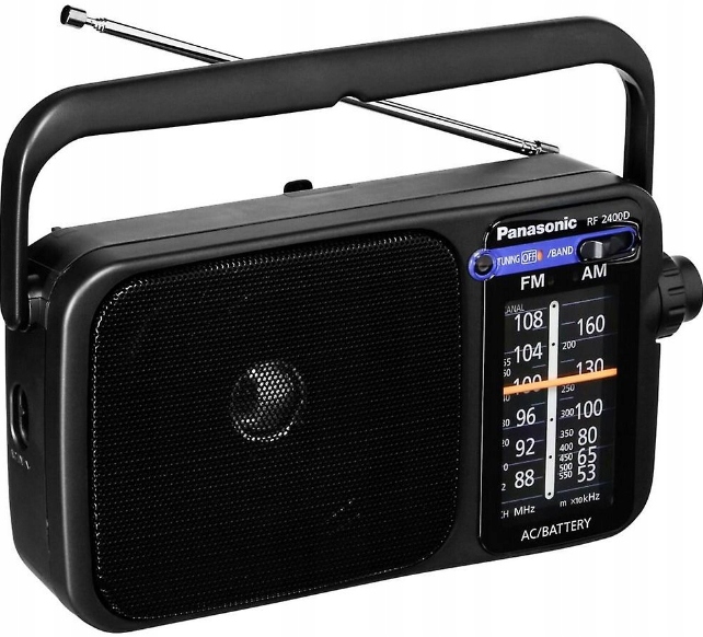Sieťové a batériové rádio AM, FM Panasonic RF-2400D