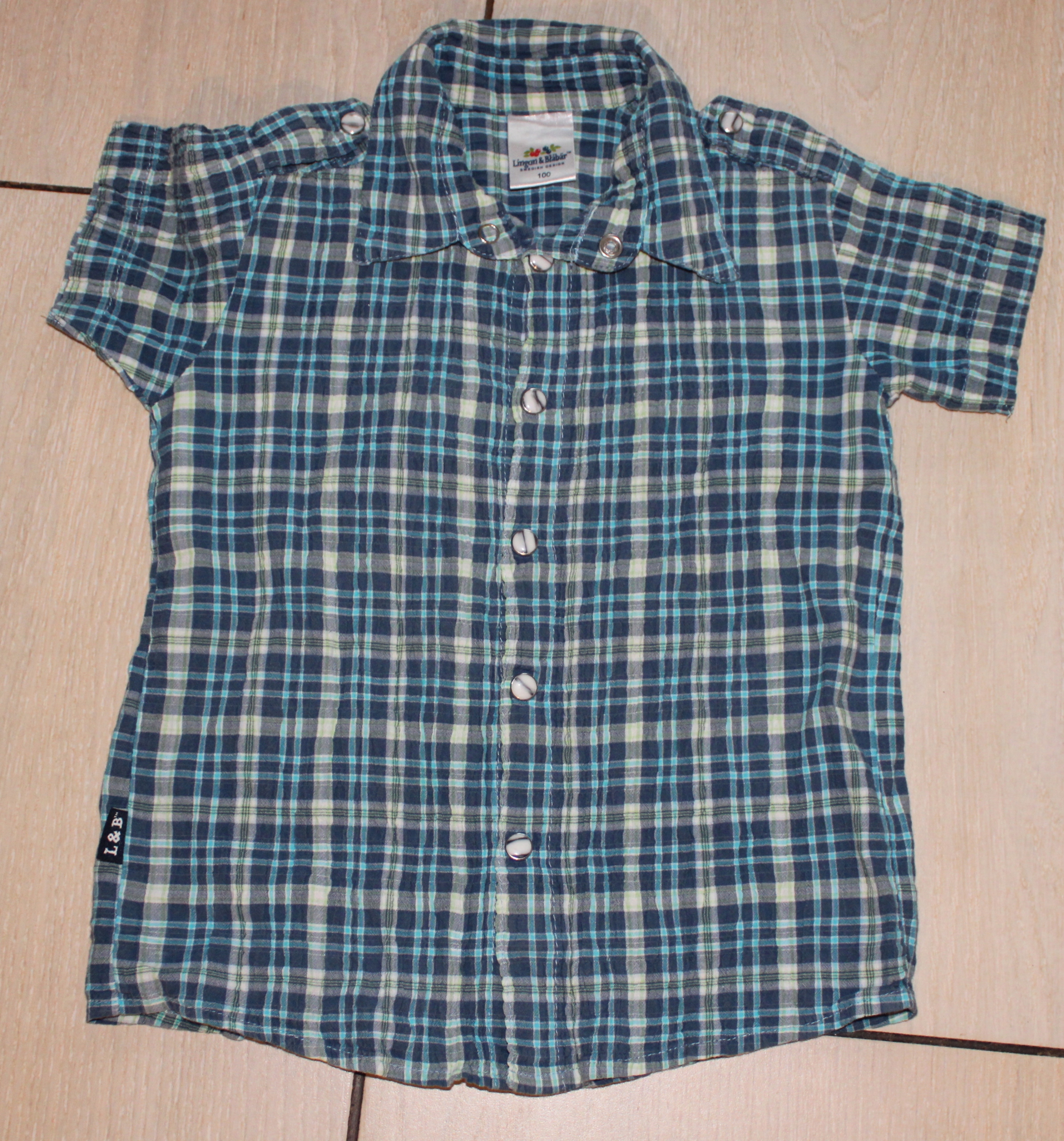 KOSZULA W KRATKĘ ROZM 98/104