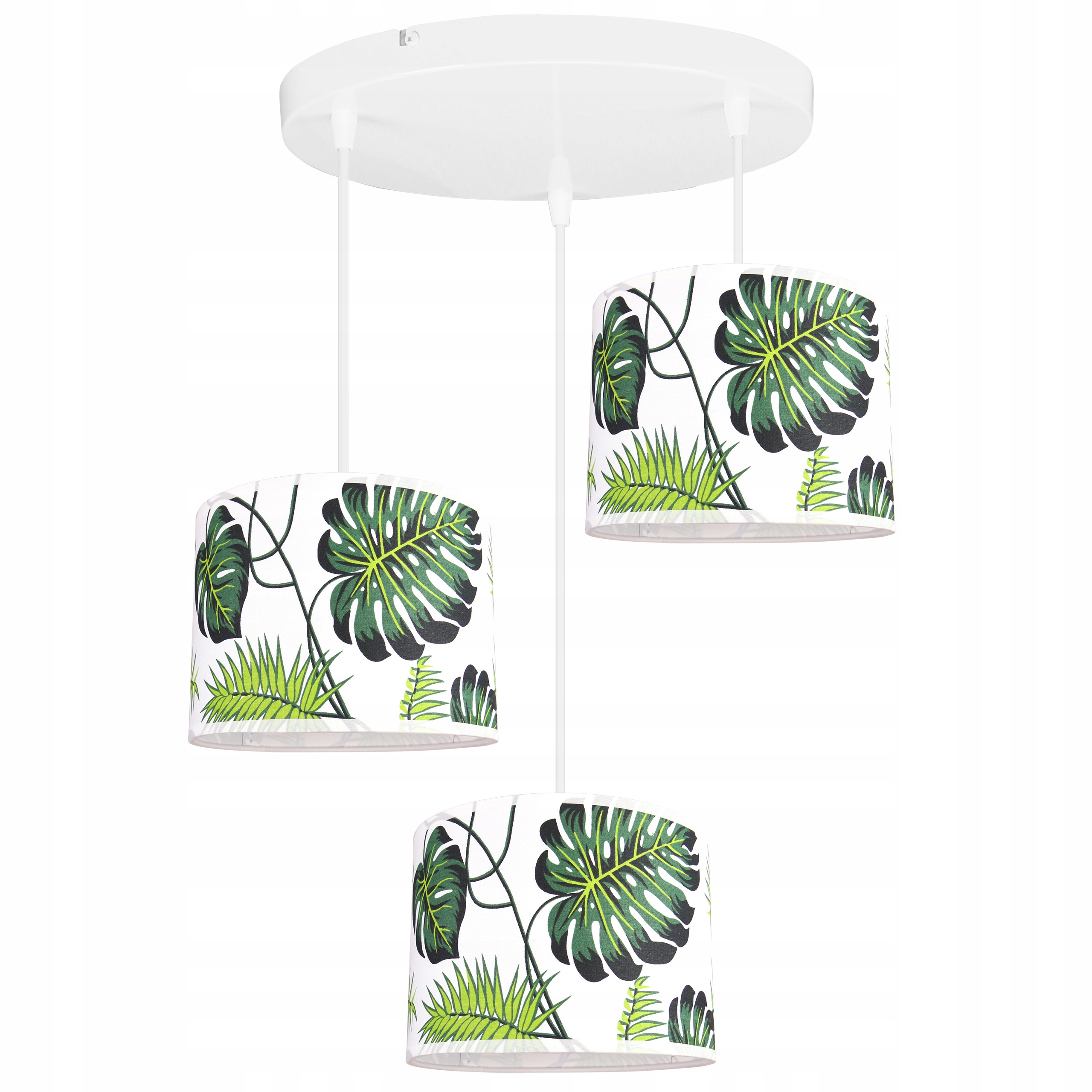 Stropná Závesná Lampa Luster Trojité Tienidlo Boho Listy Do Izby