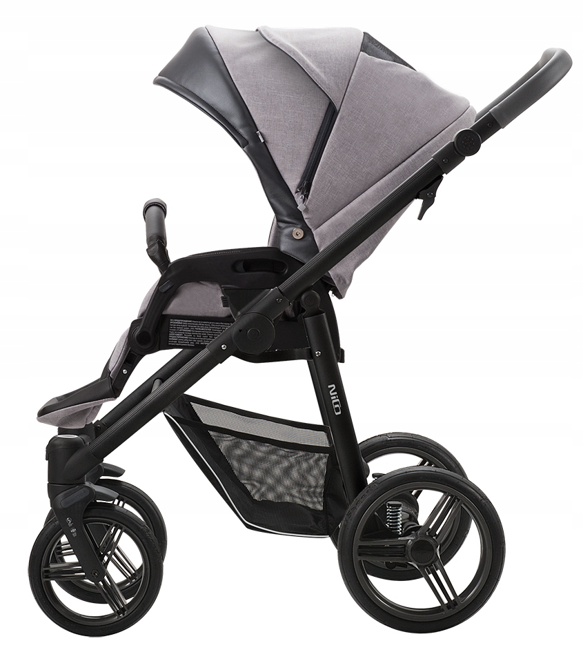 BEBETTO wózek spacerowy NICO folia+uchwyt kol 01 Rodzaj kół Pompowane