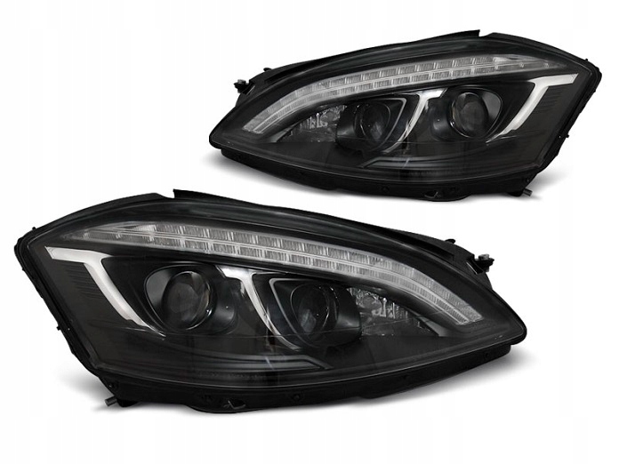 LAMPY MERCEDES W221 05-09 DAYLIGHT HID BLACK