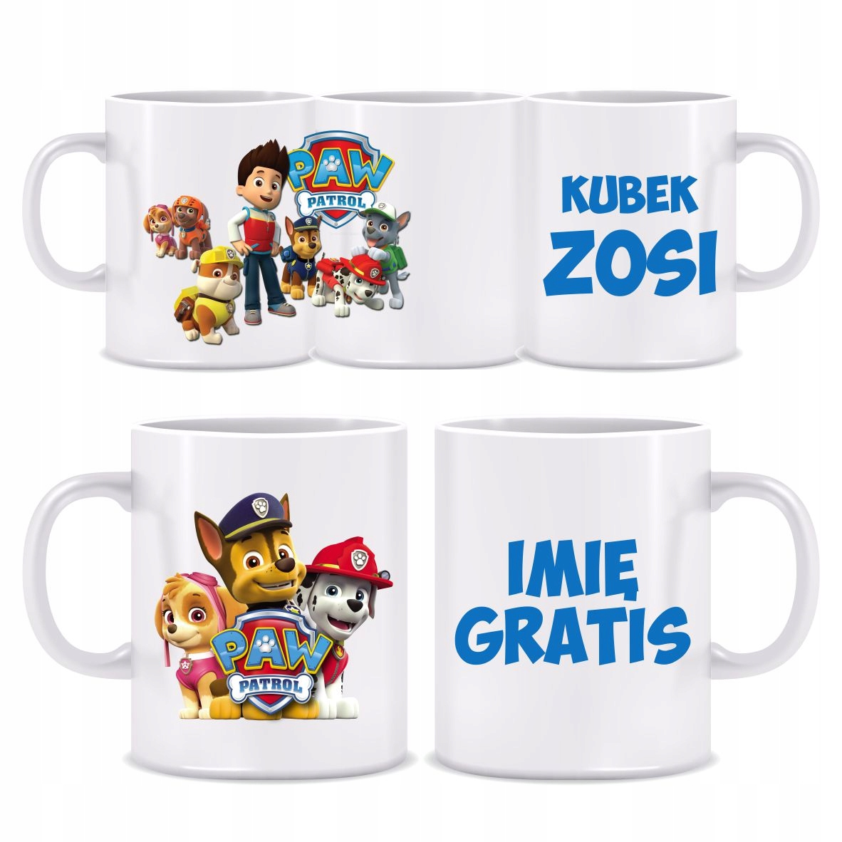 

Kubek Psi Patrol Paw Chase Imię Na Mikołaja