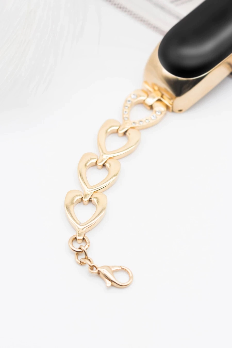 BRANSOLETA OPASKA MIBAND XIAOMI MI BAND 3 ROSEPINK Materiał paska stal