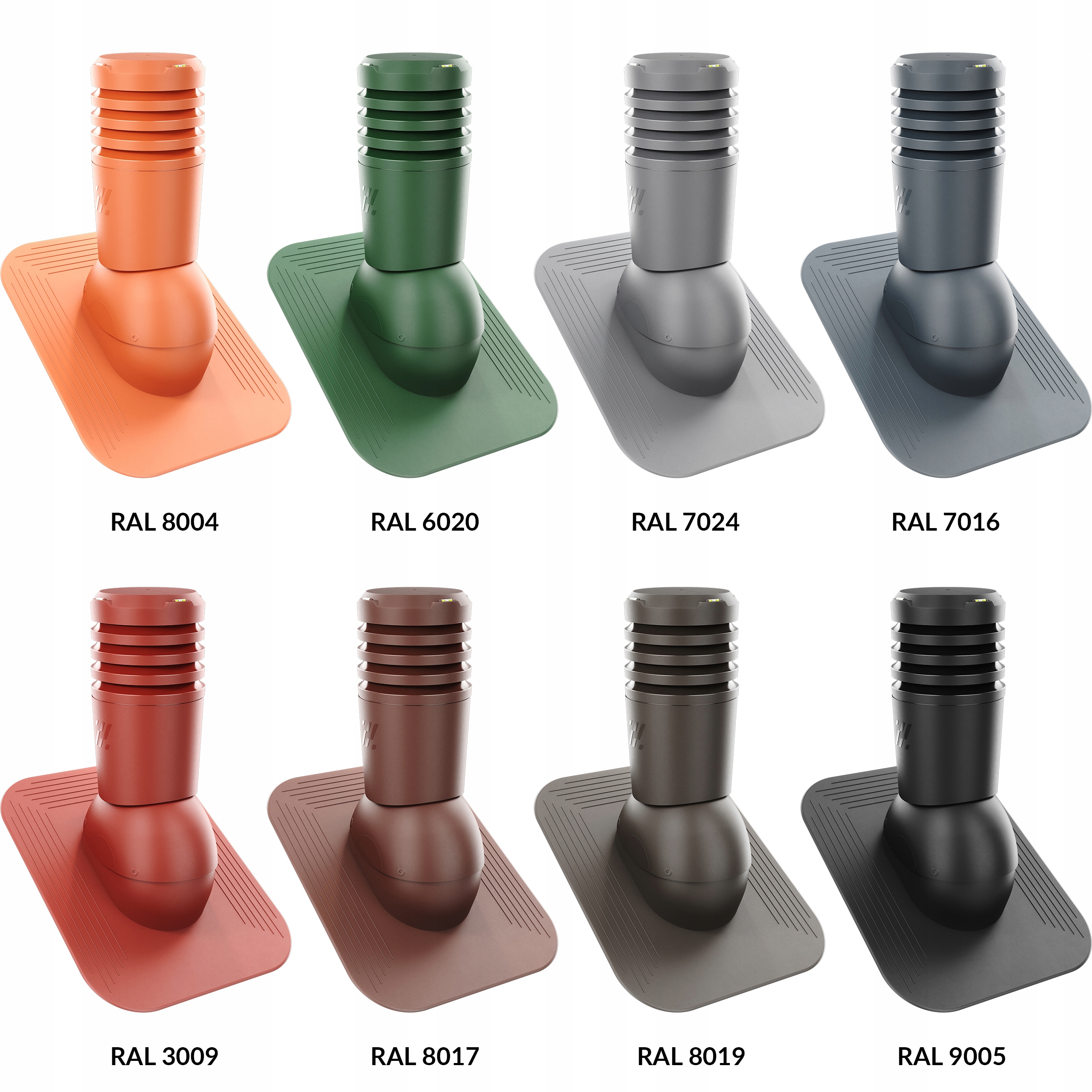 Kominek wentylacyjny ECO125 POD GONT/PAPE KOLORY Kod producenta EL-125-__-KPG