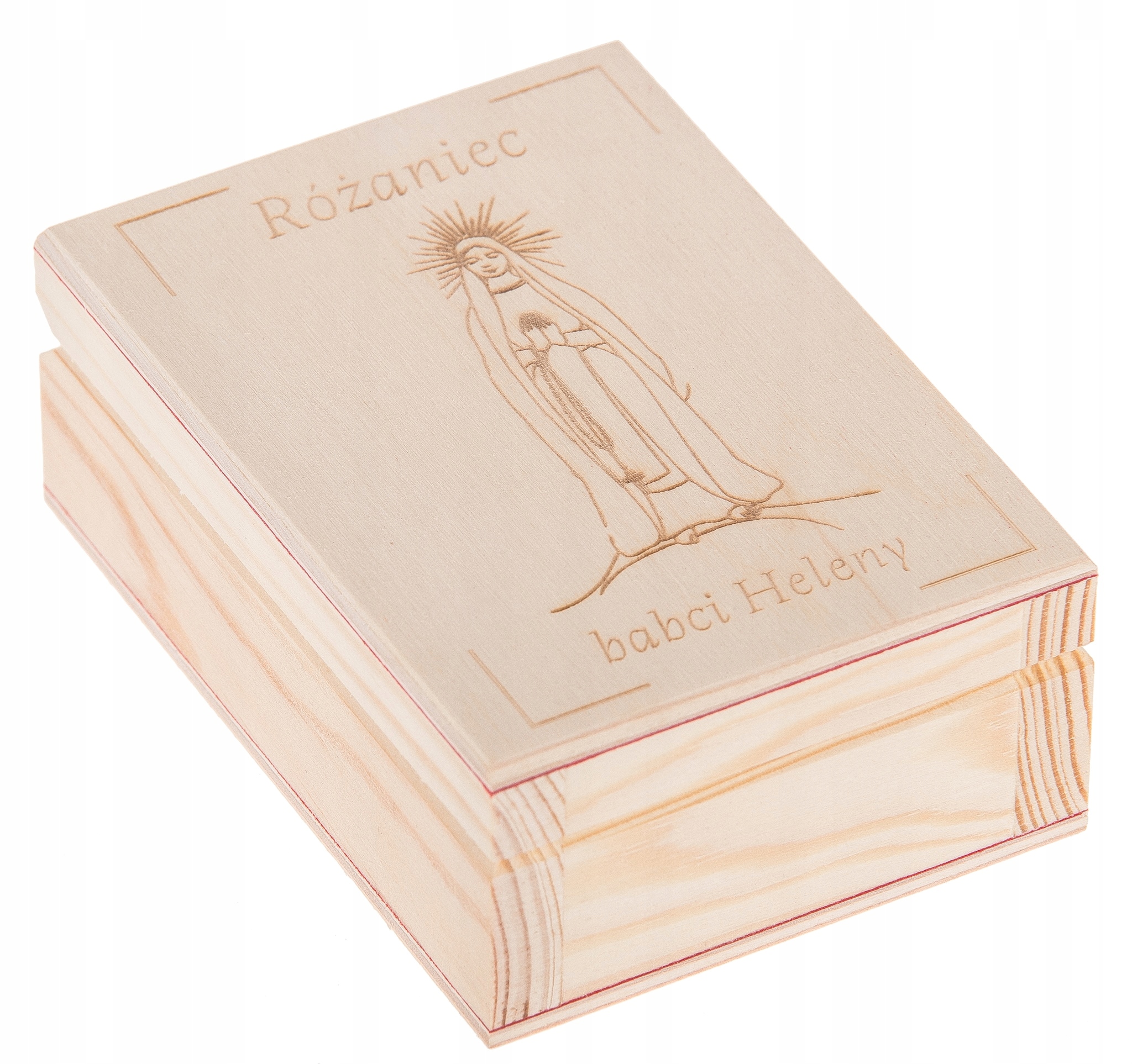 

Pudełko Na Różaniec z grawerem Prezent szkatułka