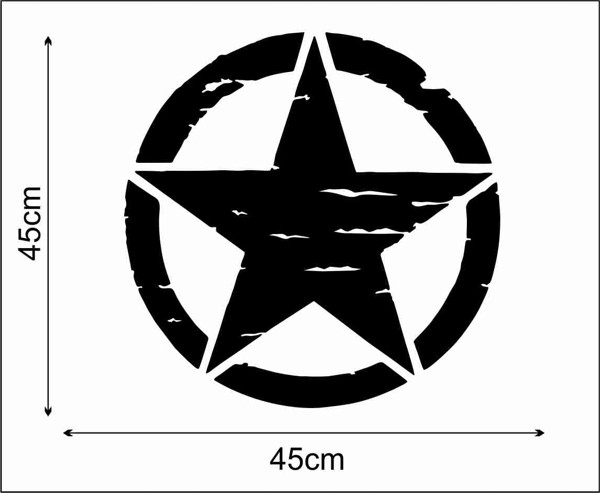 2X Naklejka naklejki U.S. Army Jeep Producent inny