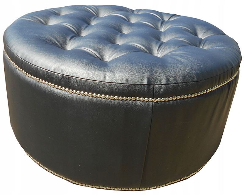 CHESTERFIELD OKRĄGŁA PUFA Szerokość mebla 70 cm