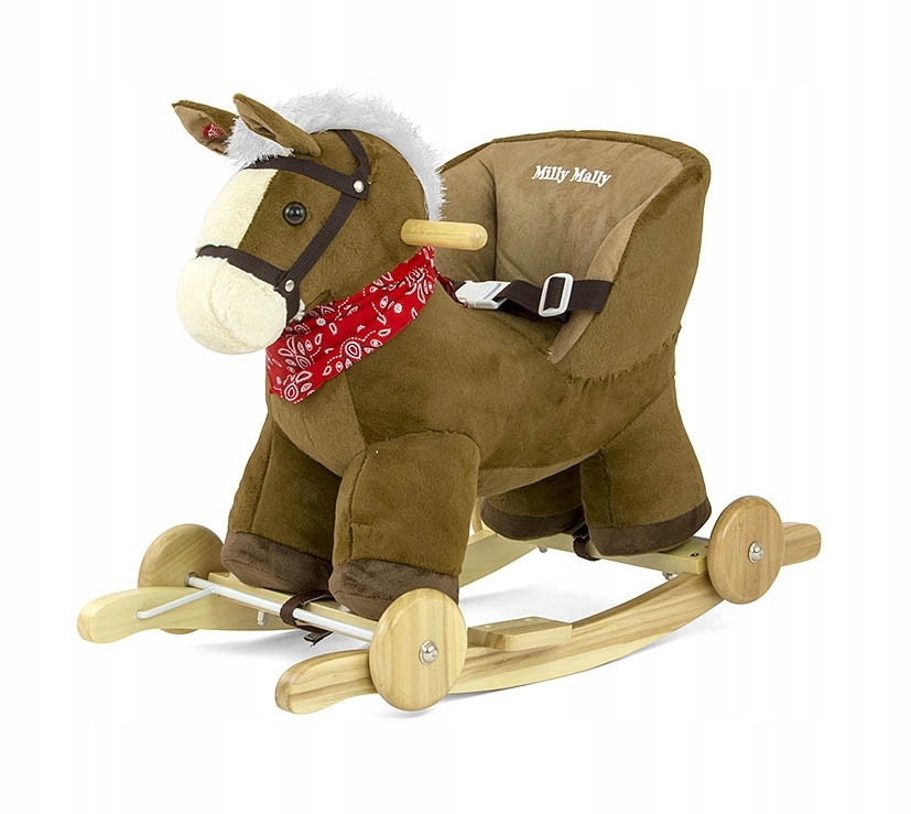 Лошадка-качалка Milly Mally Полли темно-коричневый
