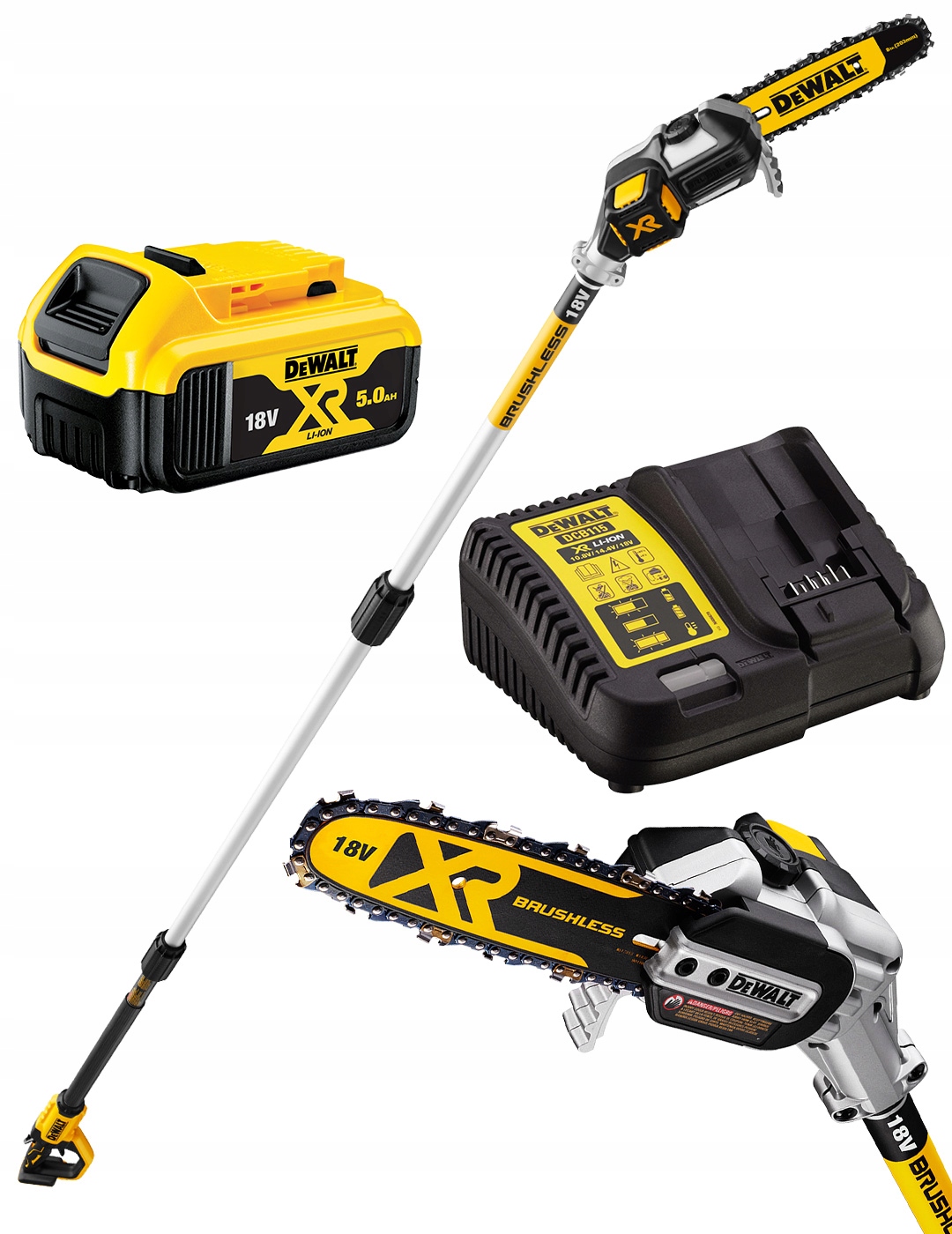 

Pilarka łańcuchowa na wysięgniku 18V 1x5Ah DeWalt