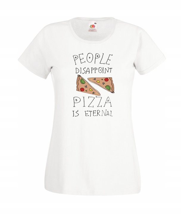 

S Koszulka Damska Pizza Is Eternal Jedzenie Food