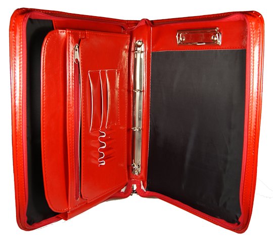 BIWUAR ORGANIZER NA DOKUMENTY A4 AKTÓWKA TECZKA POLSKI PRODUKT Kolor czerwony