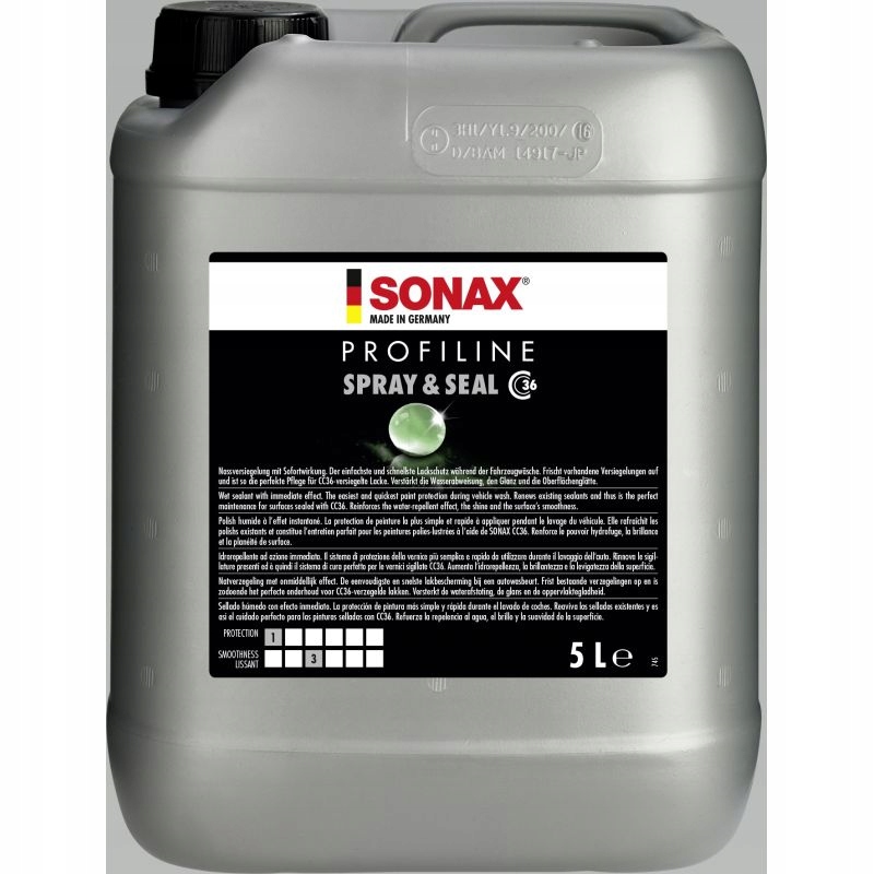 Sonax Profilne Sprej & Seal 5L Mokrý Náter Trvanlivosť 2 Mesiace