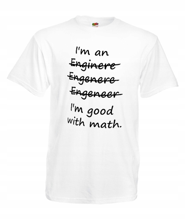 

XL Koszulka Męska Inżynier Leniwiec Engineer