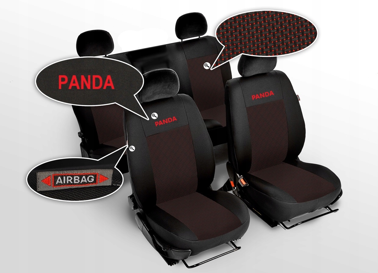 POKROWCE SAMOCHODOWE MIAROWE FIAT PANDA II 2 Producent LOGO POKROWCE