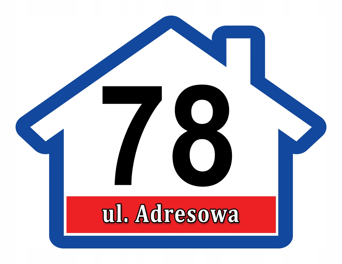 

Tabliczka Adresowa Adres Numer Na Dom znak ulica