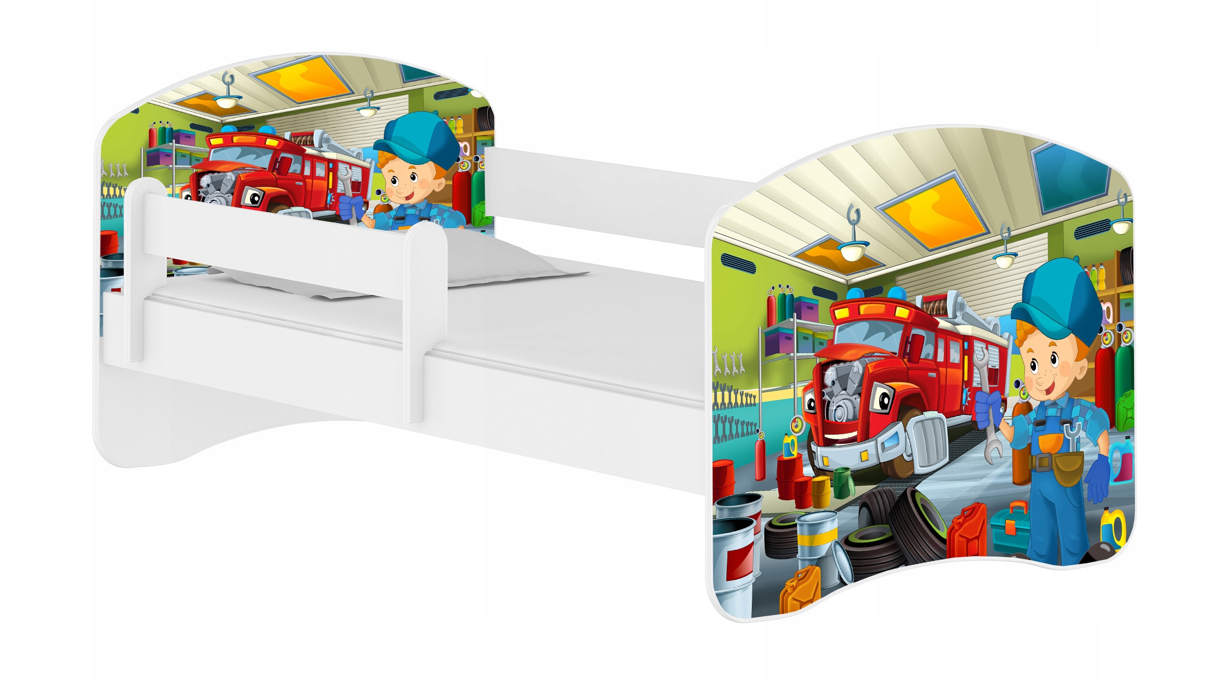 

Łóżko dziecięce 180x80 materac Białe Acma