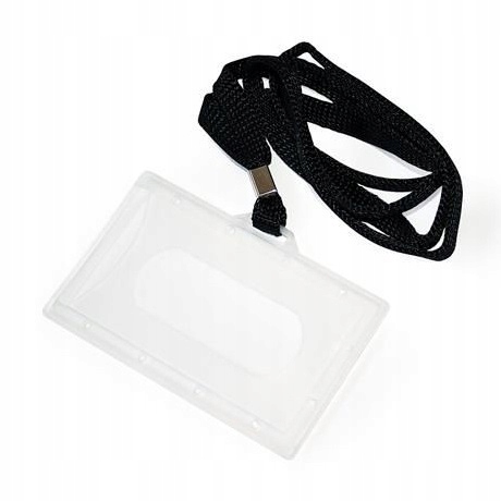 

Identyfikator Z Czarną Smyczą 1 Szt 59 x 92 MM