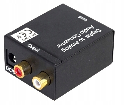 KONWERTER OPTYCZNY TOSLINK COAXIAL NA 2x CINCH RCA Marka bez marki