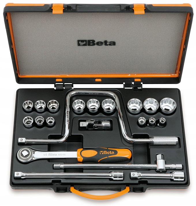ZESTAW NASADEK 920AS Z AKCESORIAMI, 3/8"-1,1/4", 21 ELEMENTÓW, BETA