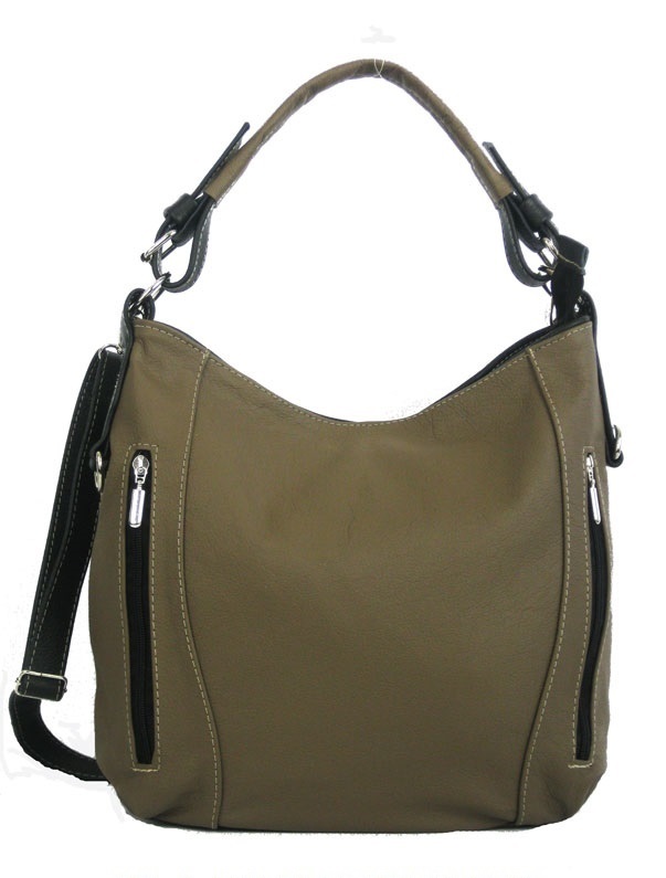 TOREBKA ZE SKÓRY LISTONOSZKA NA RAMIĘ - SKÓRZANA Styl miejski