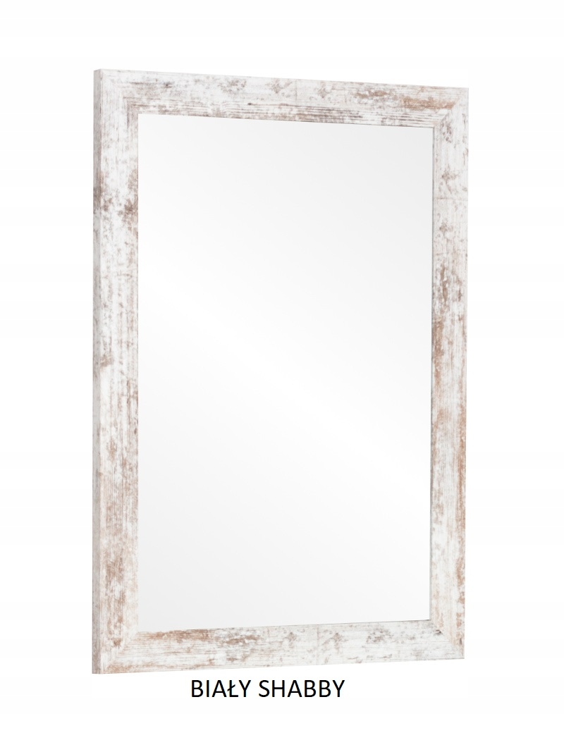Lustro w ramie 80x80 białe i DUŻY WYBÓR KOLORÓW Kształt inny kształt