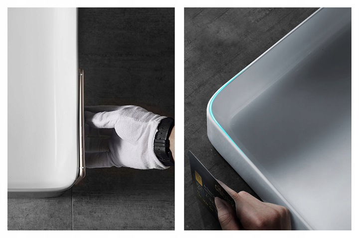 VELDMAN CERAMICZNA UMYWALKA NABLATOWA ANNA SLIM 48 Linia HEXALITE MODERN & SLIM