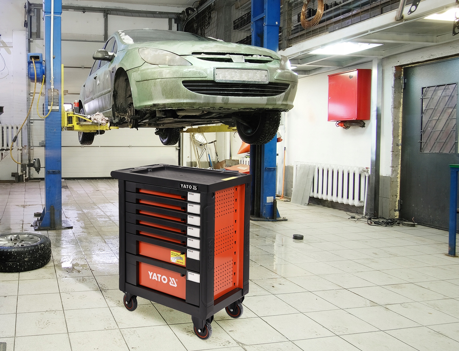 SZAFKA SERWISOWA WOZEK NARZEDZIOWY 211 EL YATO Producent code YT 55290