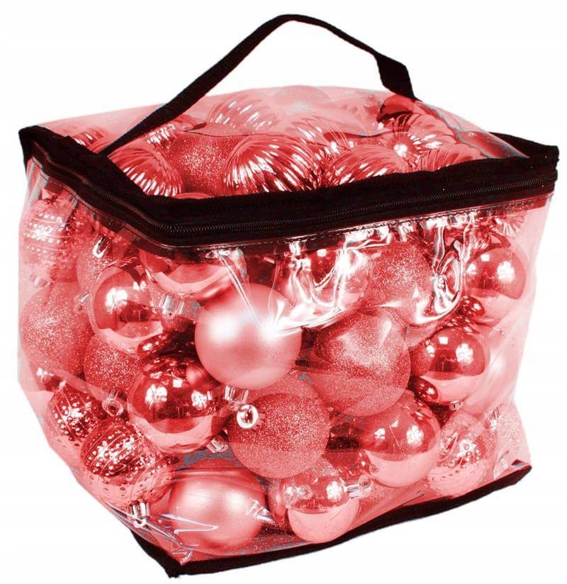 

Bombki choinkowe czerwone 6cm kpl. 80 szt.