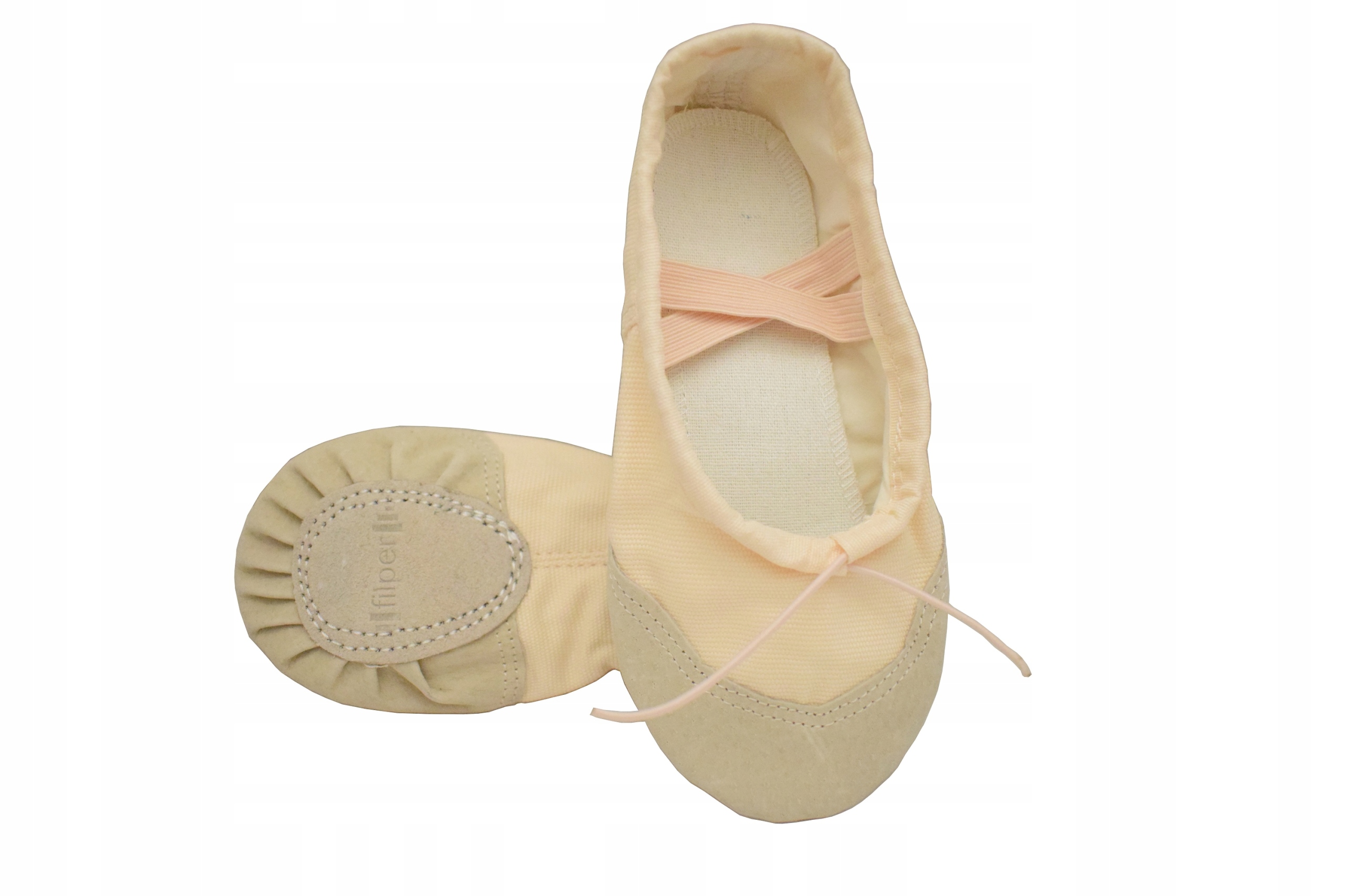 

Baletki Do Tańca Pudrowe Tradycyjne r. 33 - 21cm