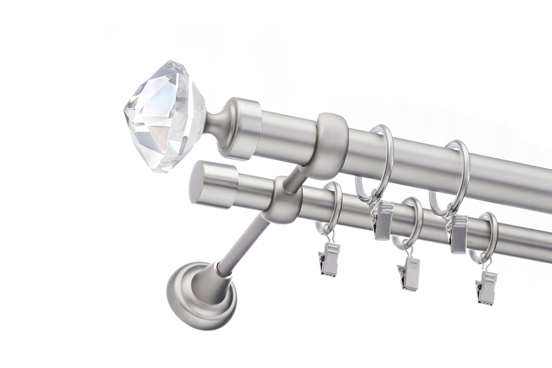 KARNISZ METALOWY PODWÓJNY FI 25+19mm 320cm WZORY