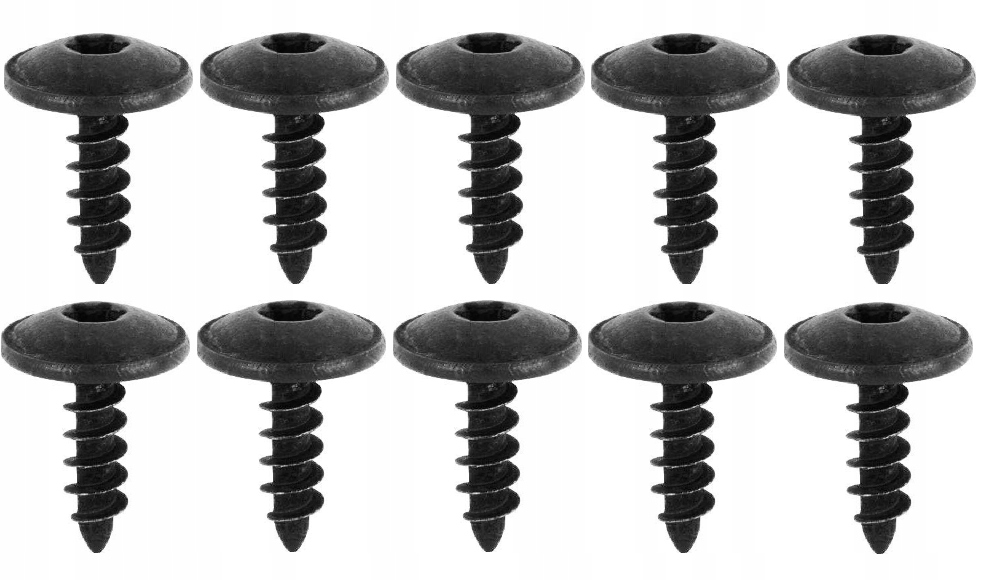 AUDI SEAT SKODA VOLKSWAGEN WKRĘT ŚRUBA 10 SZT TORX ZDERZAKA NADKOLA OSŁONY