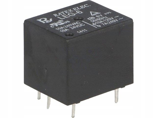 

LEG-6 Przekaźnik Spdt 6VDC 10A 120VAC E7337