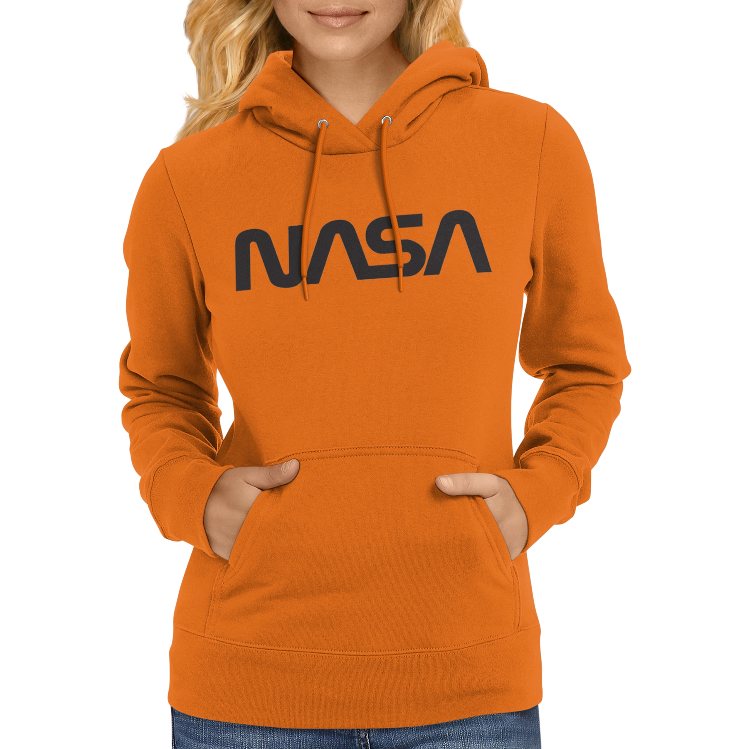 

Bluza Nasa kangurka z kapturem pomarańczowa XXL