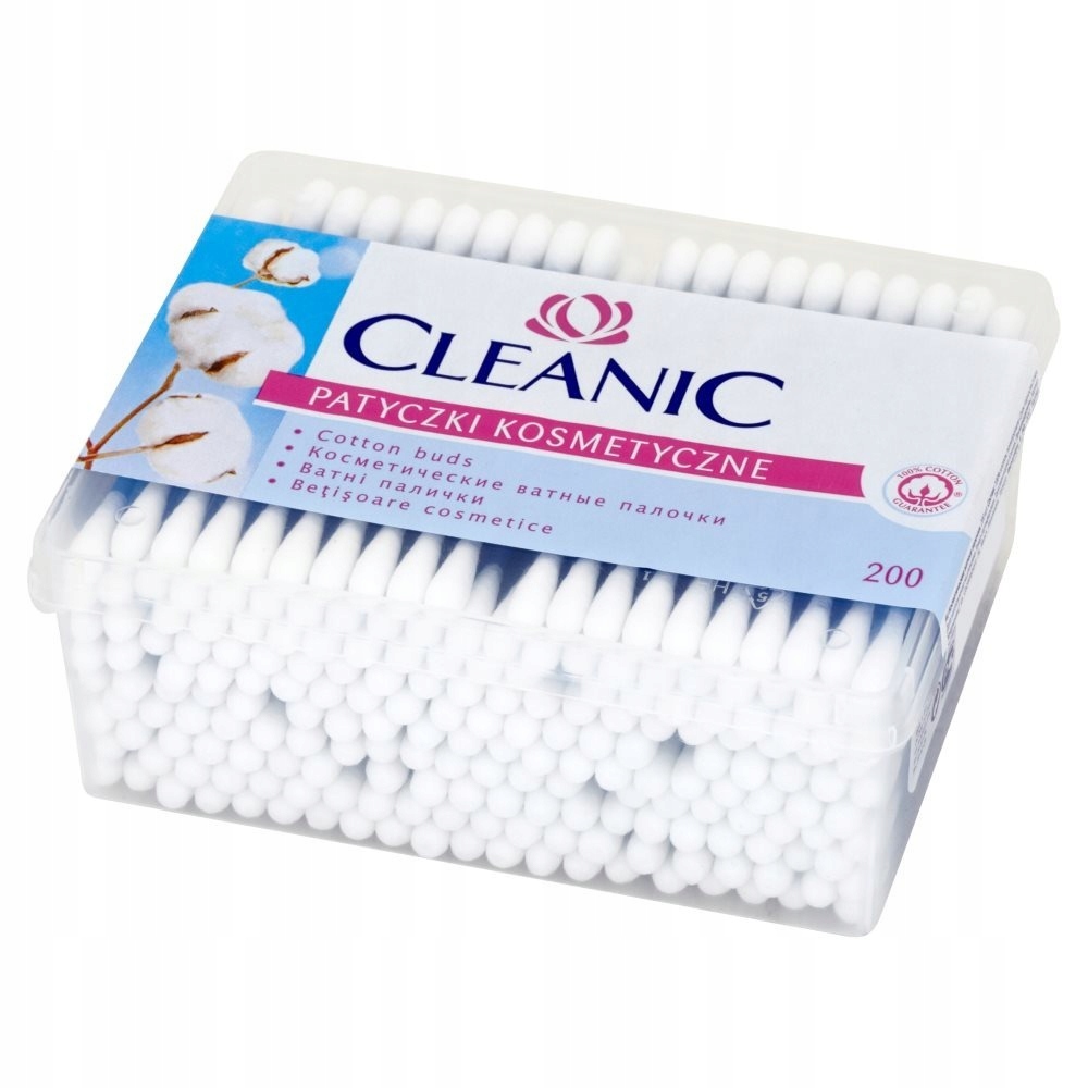 

Cleanic 200szt patyczki kosmetyczne pudełko