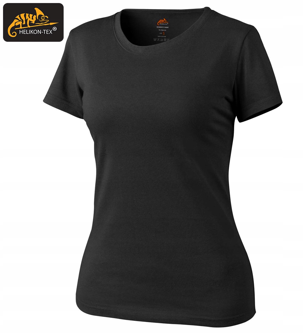 Helikon T-Shirt DAMSKI Koszulka Czarny L Rękaw krótki rękaw