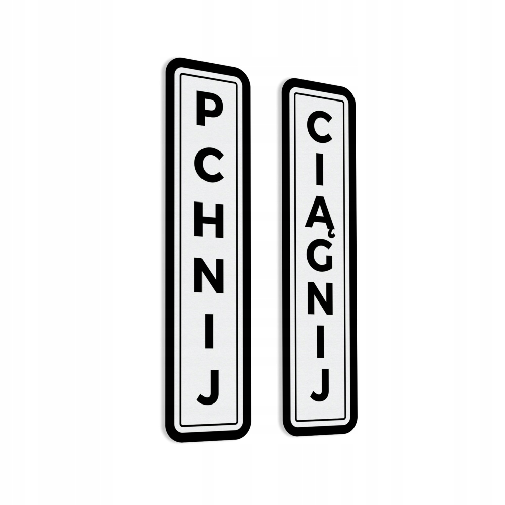 

Naklejki Pchnij Ciągnij Pchać Ciągnąć