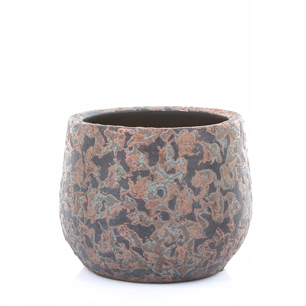 

efektowna ceramiczna doniczka Clemente 25/20 miedź