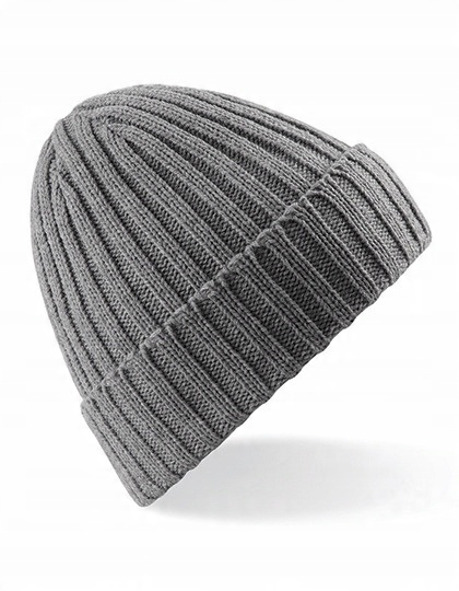 

Czapka Zimowa Chunky Beanie Ciepła Prążkowana