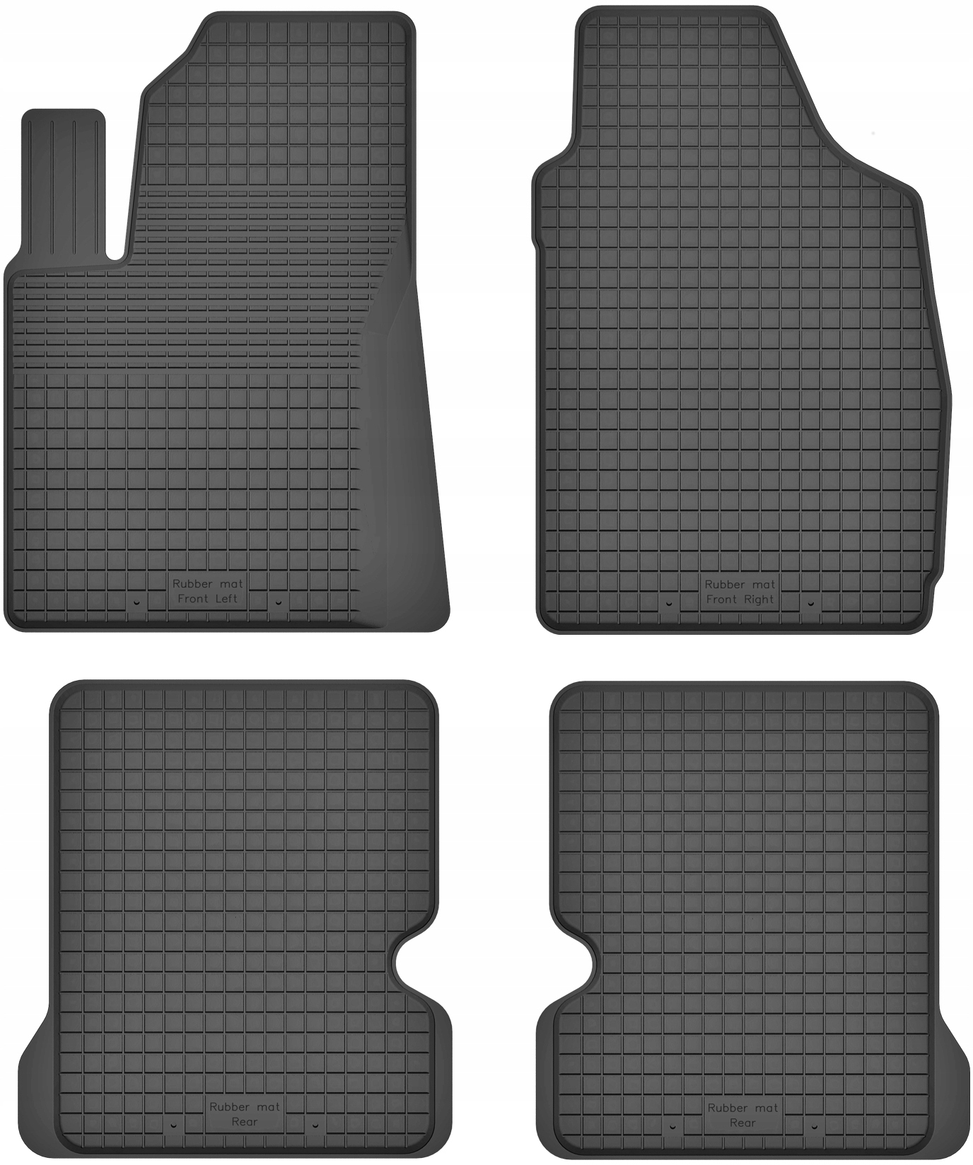 

Dywaniki gumowe korytkowe do Fiat Panda II 2 03-12