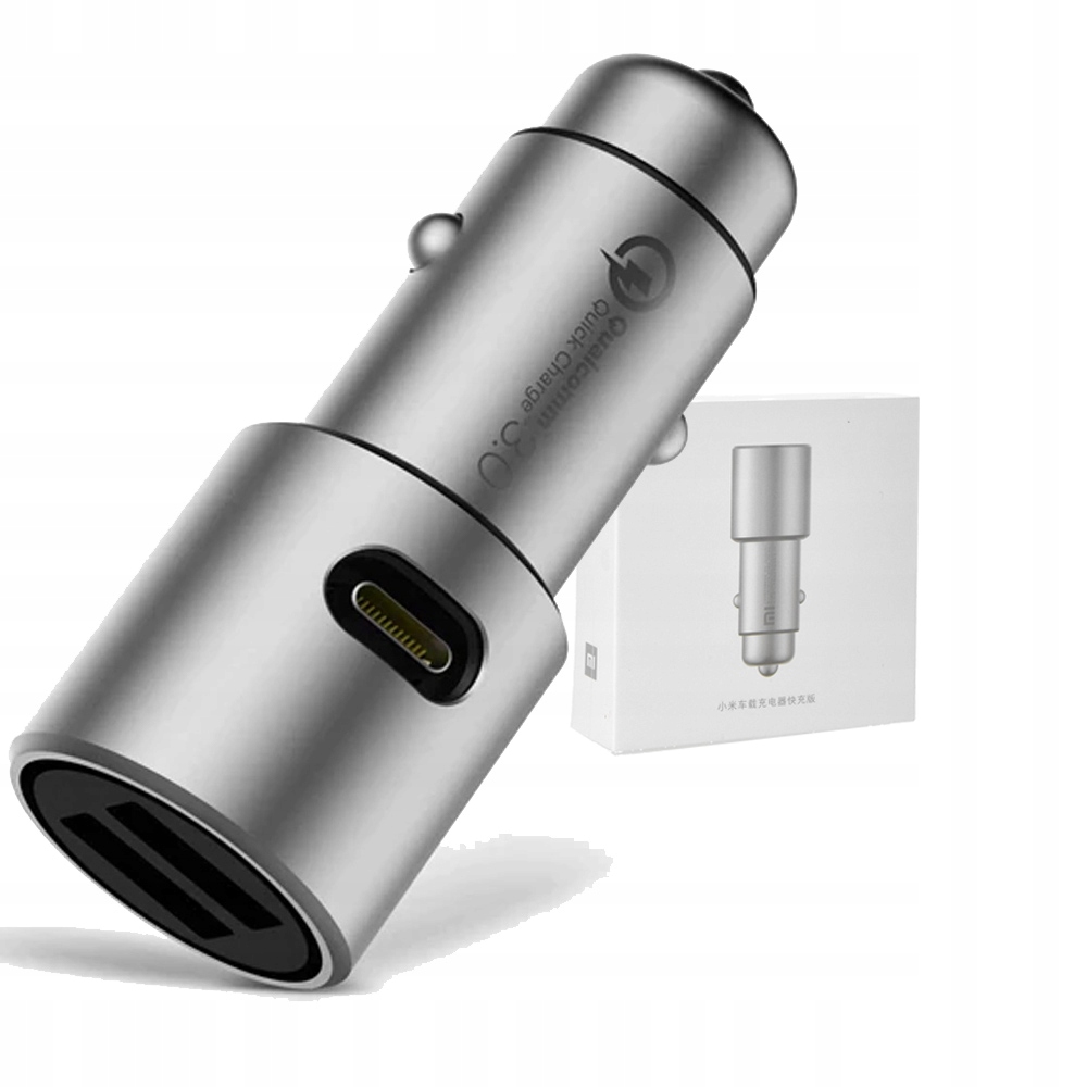

Ładowarka samochodowa Xiaomi Usb-c QC3.0, 2x Usb-a