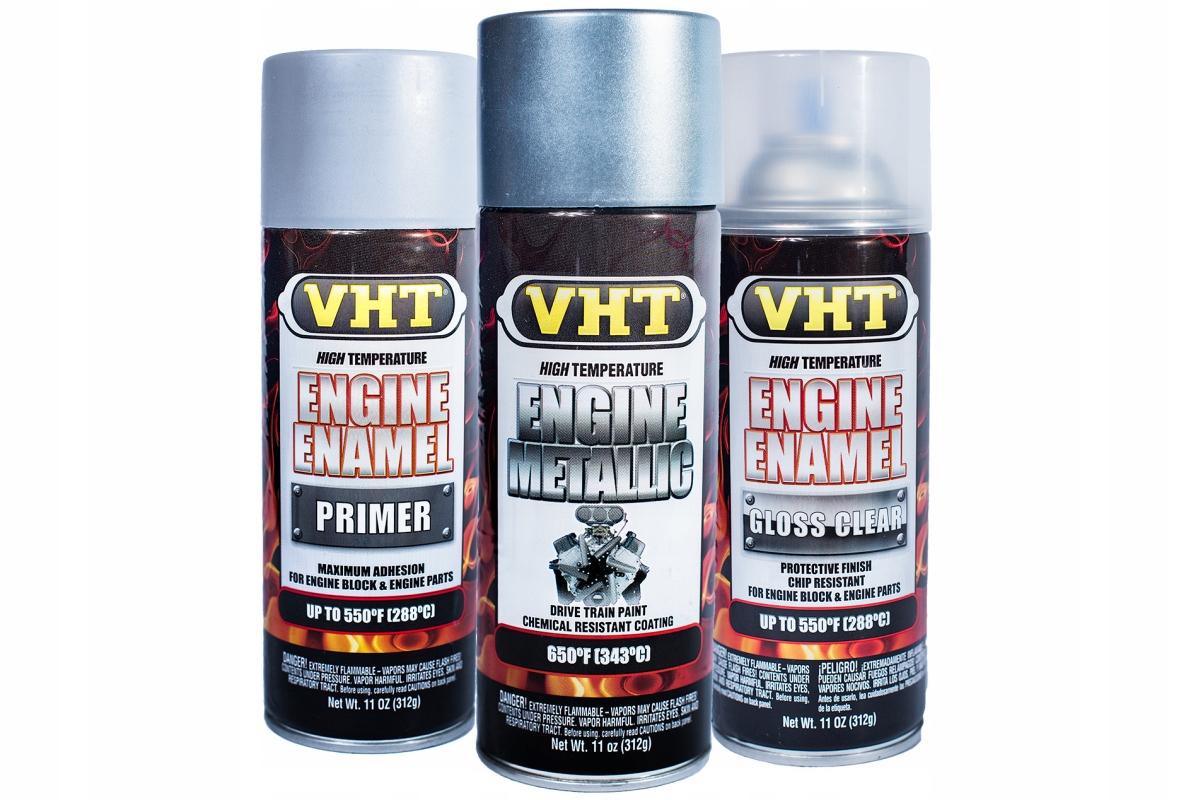 VHT SP405 теплова фарба двигуна METALIC Black