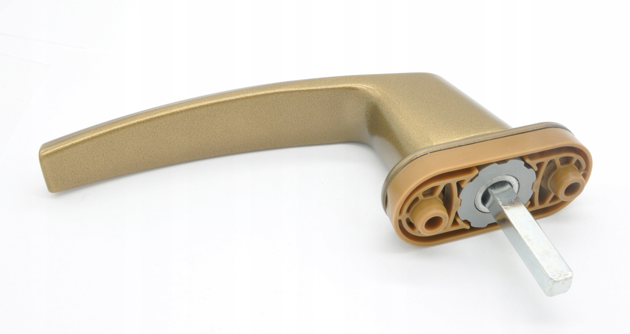 KLAMKA Z ZAMKIEM BLOKADA OKNA OKIEN OKIENNA GOLD Marka inna