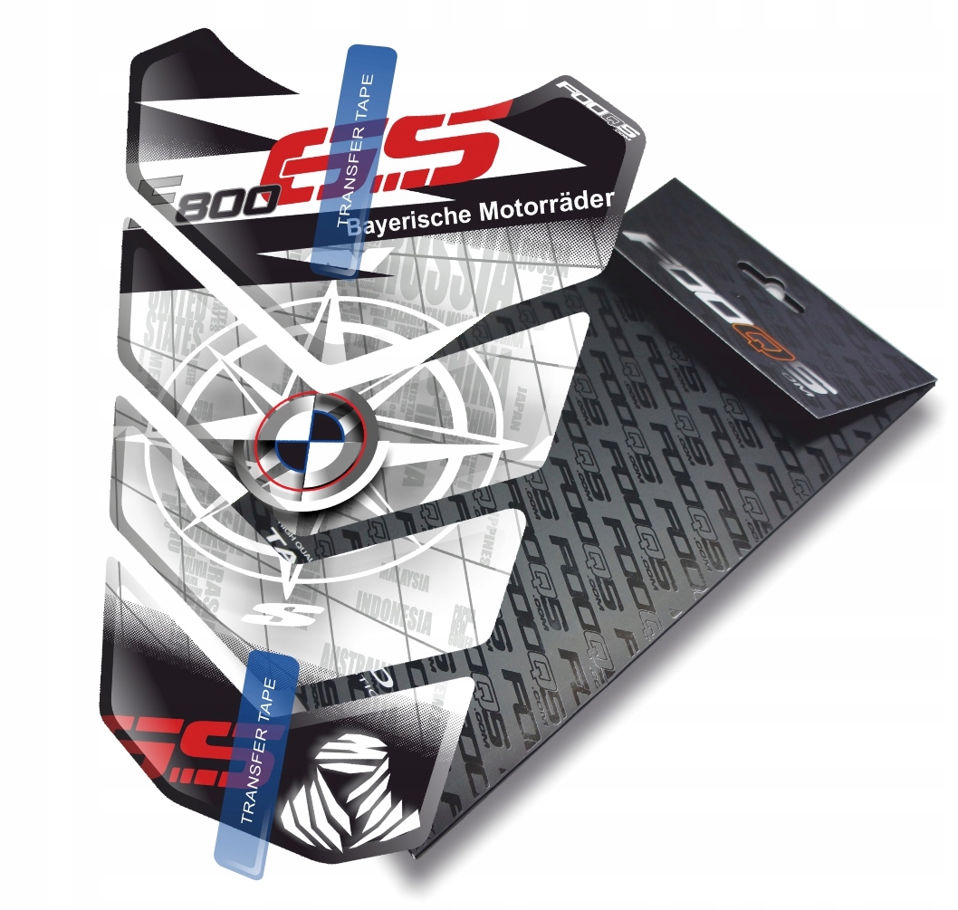 Tank-pad od firmy Fooqs pro Bmw F-800-GS F800GS F800 Bílý
