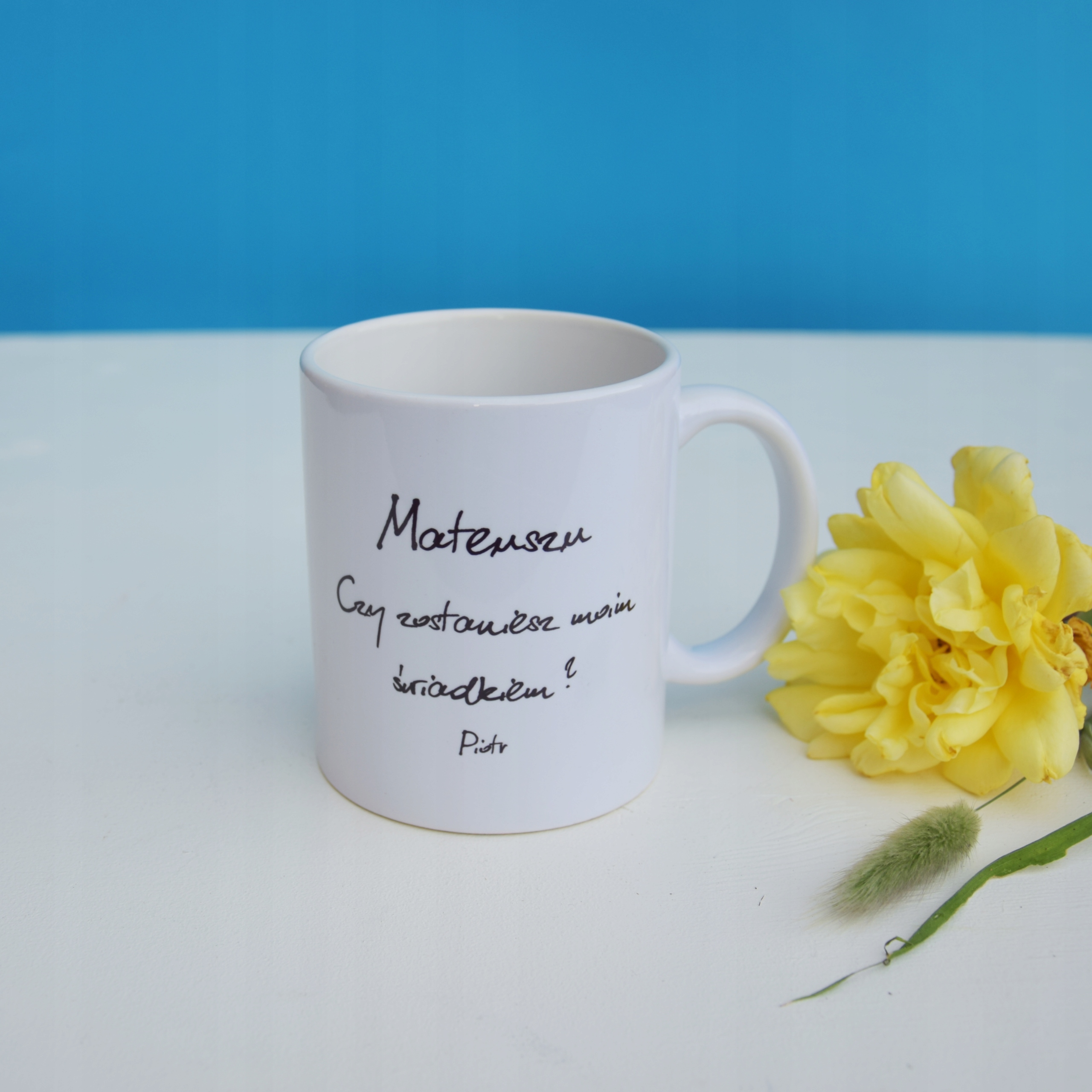 KUBEK Z prośbą o świadkowanie zostanie świadkiem Marka bez marki