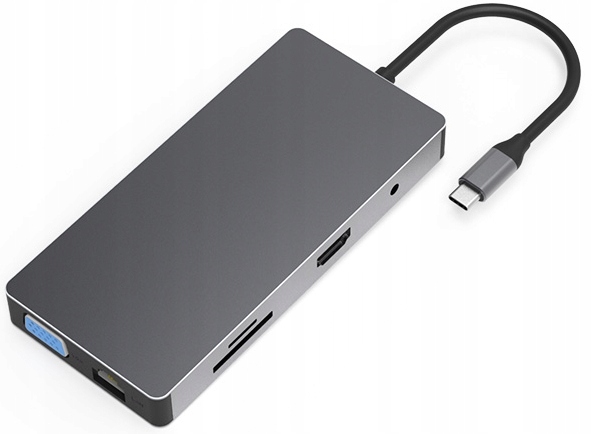 

Adapter 10w1 Hub Usb-c 3.1 Hdmi Usb Rj Sd Vga Jack