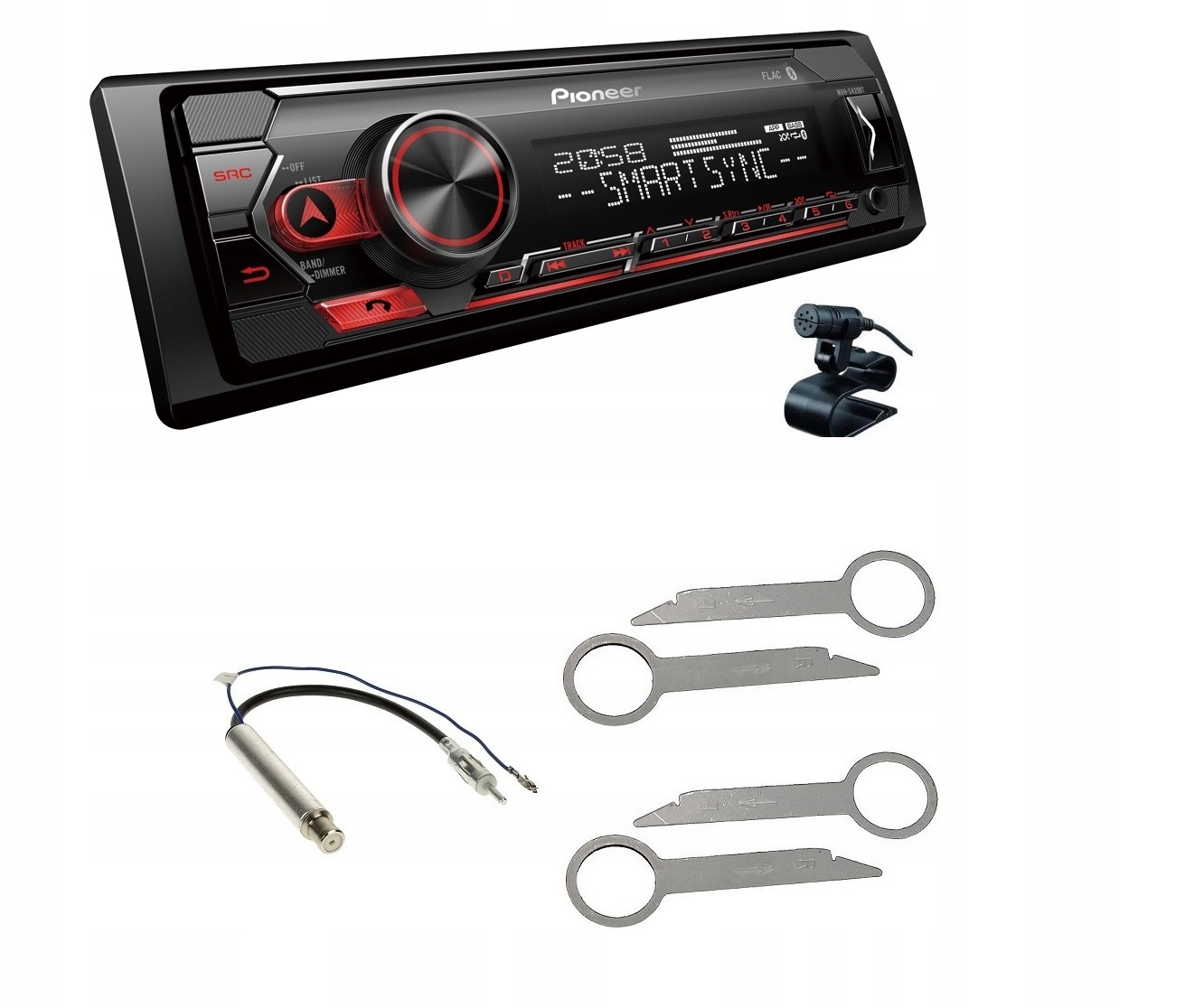 Pioneer MVH-S420BT Rádio Vw Golf 4 IV Bora Polo Fox T4 Montážny set