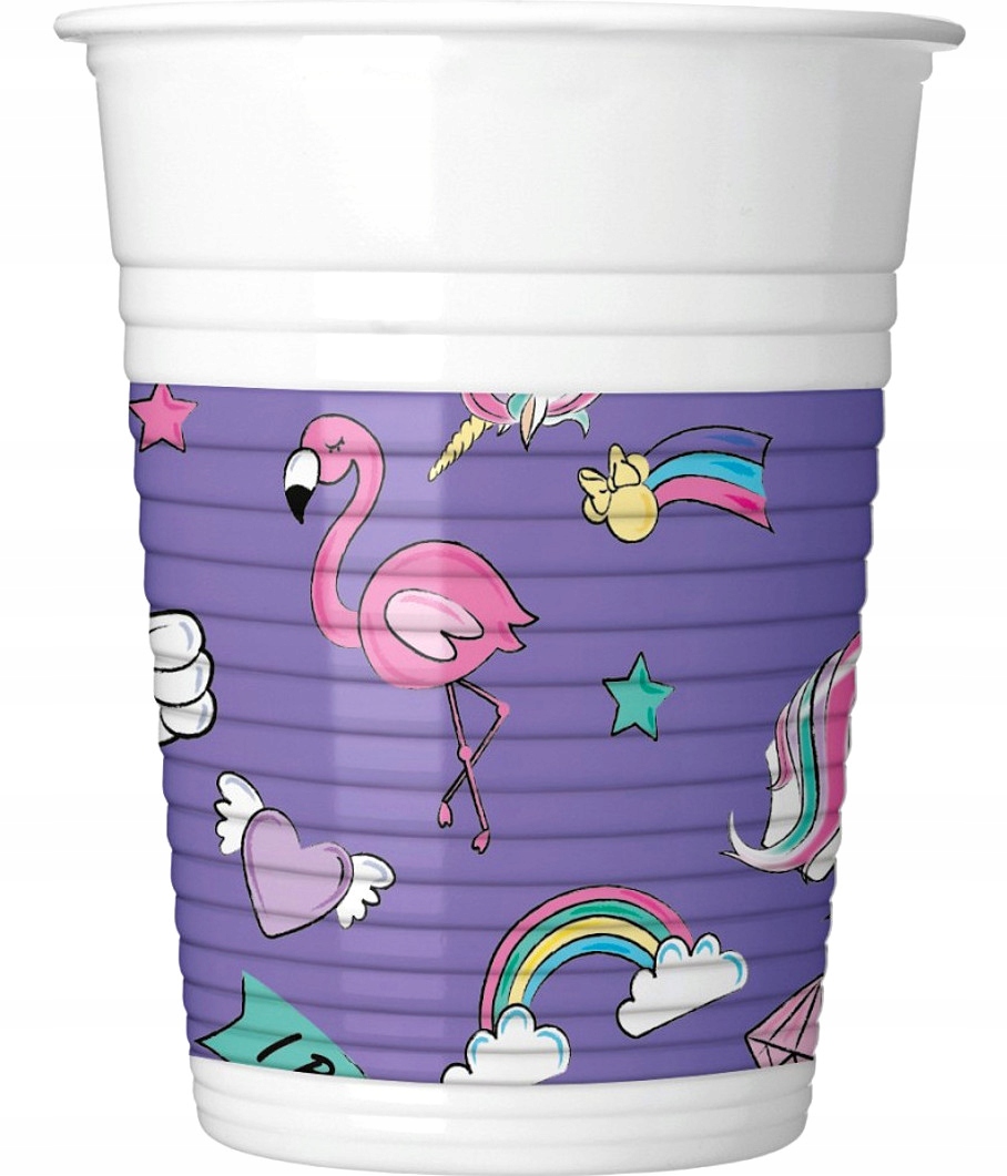 KUBECZKI PLASTIKOWE JEDNOROŻEC MINNIE URODZINY-292