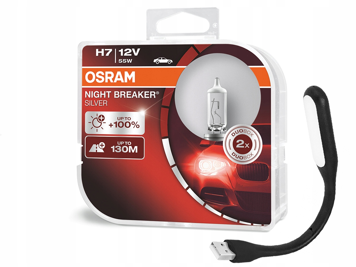 

Osram Night Breaker Silver+100% H7 Lampka Usb