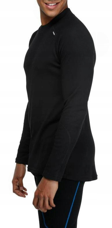 MĘSKA CIEPŁA BIELIZNA KOSZULKA TERMOAKTYWNA TERMICZNA PODKOSZULEK BLUZA L Model BLACK WINTER