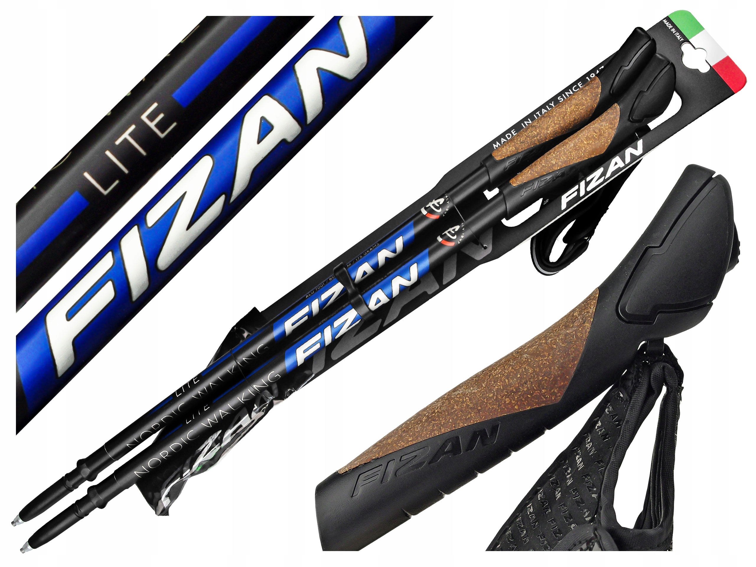 

Kije Nordic Walking Fizan Lite Blue Regulowane